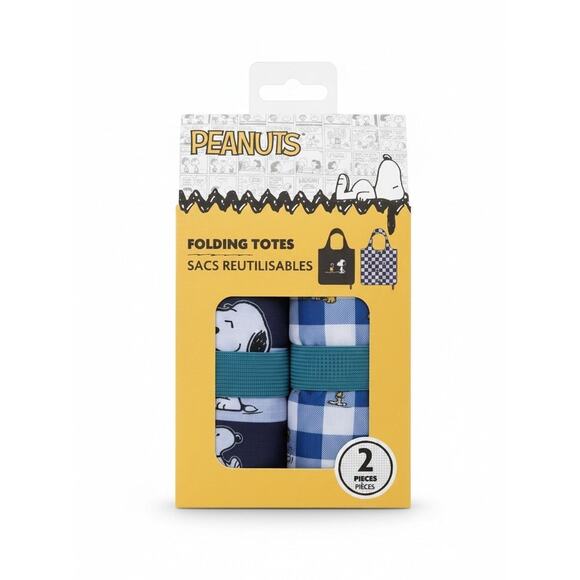 NEW Trudy’s Hallmark Exclusive Peanuts Folding Totes, bag. - Picture 3 of 3